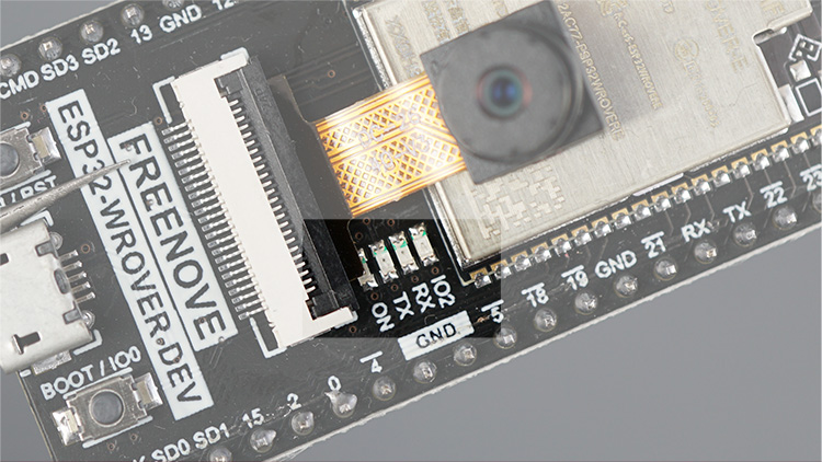 Встроенные светодиоды Freenove ESP32-Wrover Cam