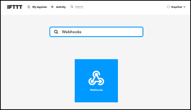 Фильтр IFTTT Webhooks