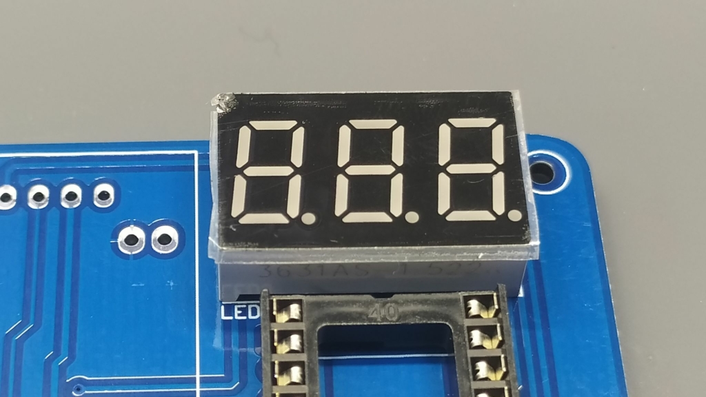 Установка семисегментного индикатора LED3
