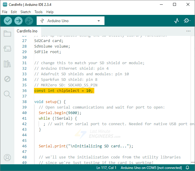 Interfacing Micro SD Card Module with Arduino