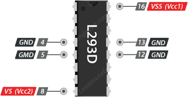 Control DC Motors with L293D Motor Driver IC & Arduino