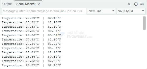 Interfacing LM35 Temperature Sensor with Arduino