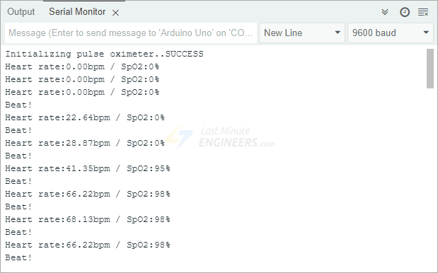 Interfacing MAX30100 Pulse Oximeter and Heart Rate Sensor with Arduino