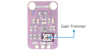 Подстроечный резистор усиления модуля MAX4466