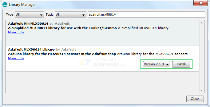 Interface MLX90614 Non-contact Infrared Temperature Sensor with Arduino