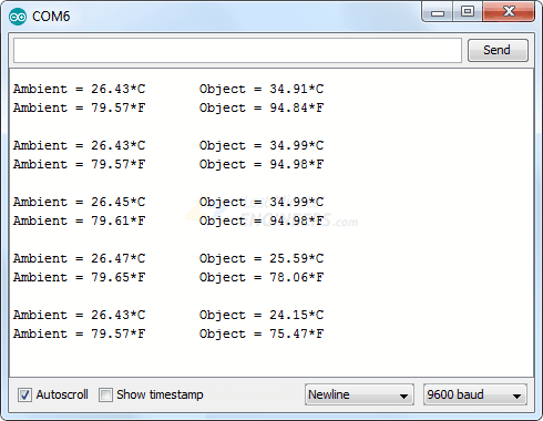 Interface MLX90614 Non-contact Infrared Temperature Sensor with Arduino