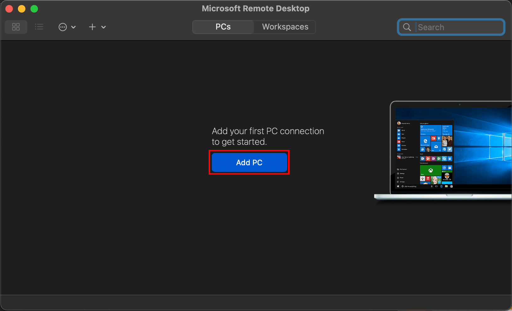 Программа Microsoft Remote Desktop — добавить ПК