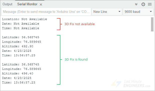 Подключение GPS-модуля ublox NEO-6M к Arduino