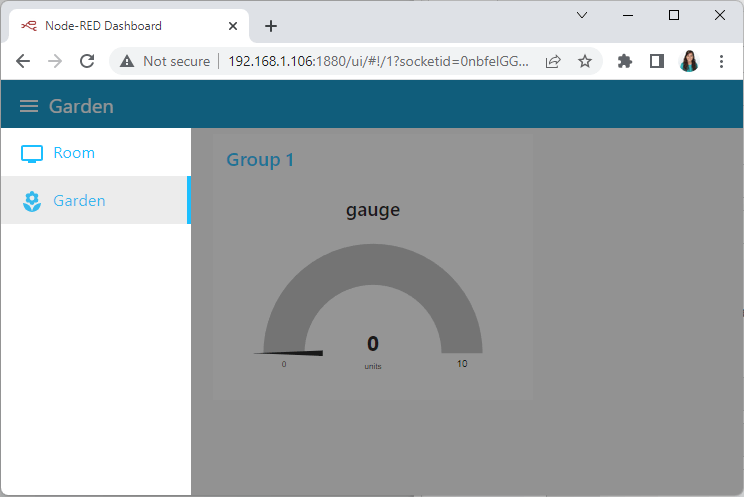 Node-RED Dashboard — несколько вкладок