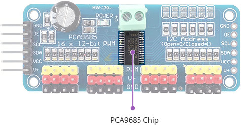 Управление несколькими сервоприводами с помощью модуля PCA9685 и Arduino