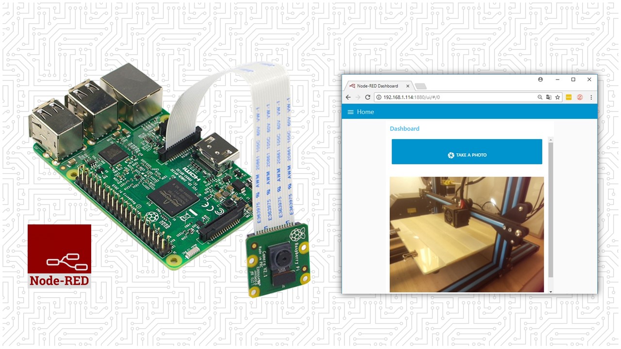 Node-RED с камерой Raspberry Pi — съёмка фотографий