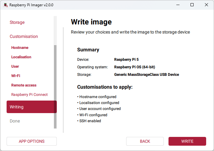 Raspberry Pi Imager - запись образа