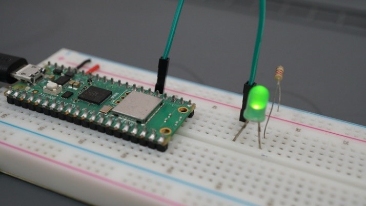 RPi Pico мигающий светодиод