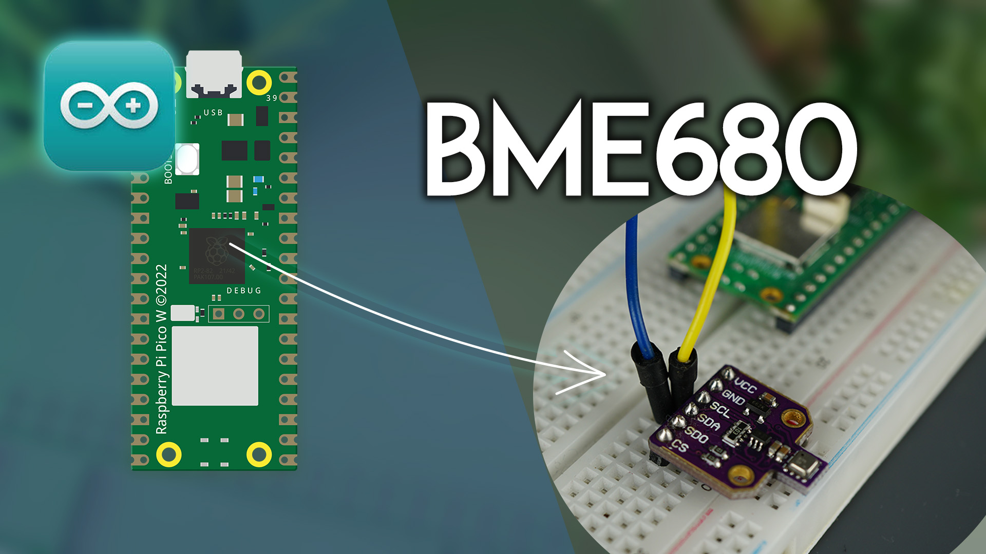 Raspberry Pi Pico с датчиком BME680 в Arduino IDE