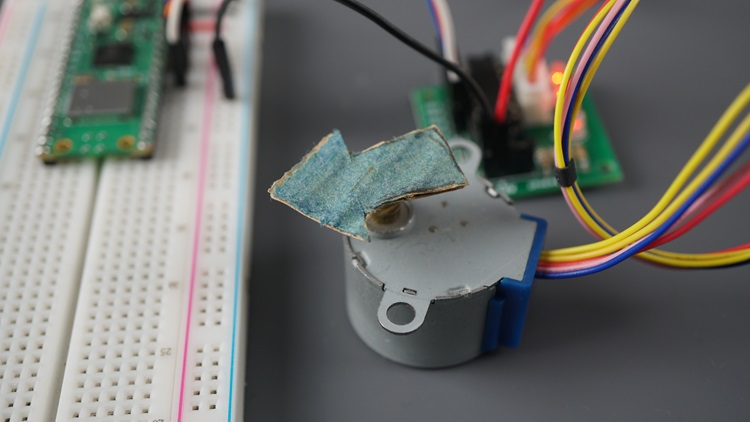 Raspberry Pi Pico управление шаговым двигателем - результат