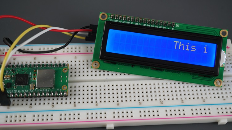 Raspberry Pi Pico LCD бегущая строка 1