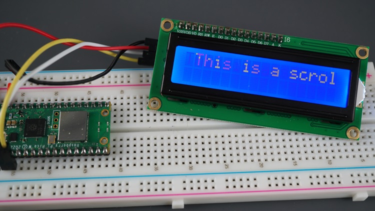 Raspberry Pi Pico LCD бегущая строка 2