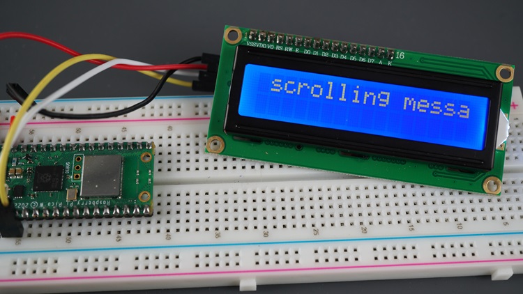 Raspberry Pi Pico LCD бегущая строка 4