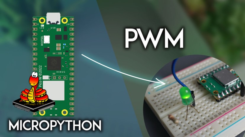 Raspberry Pi Pico PWM с MicroPython — плавное затухание светодиода