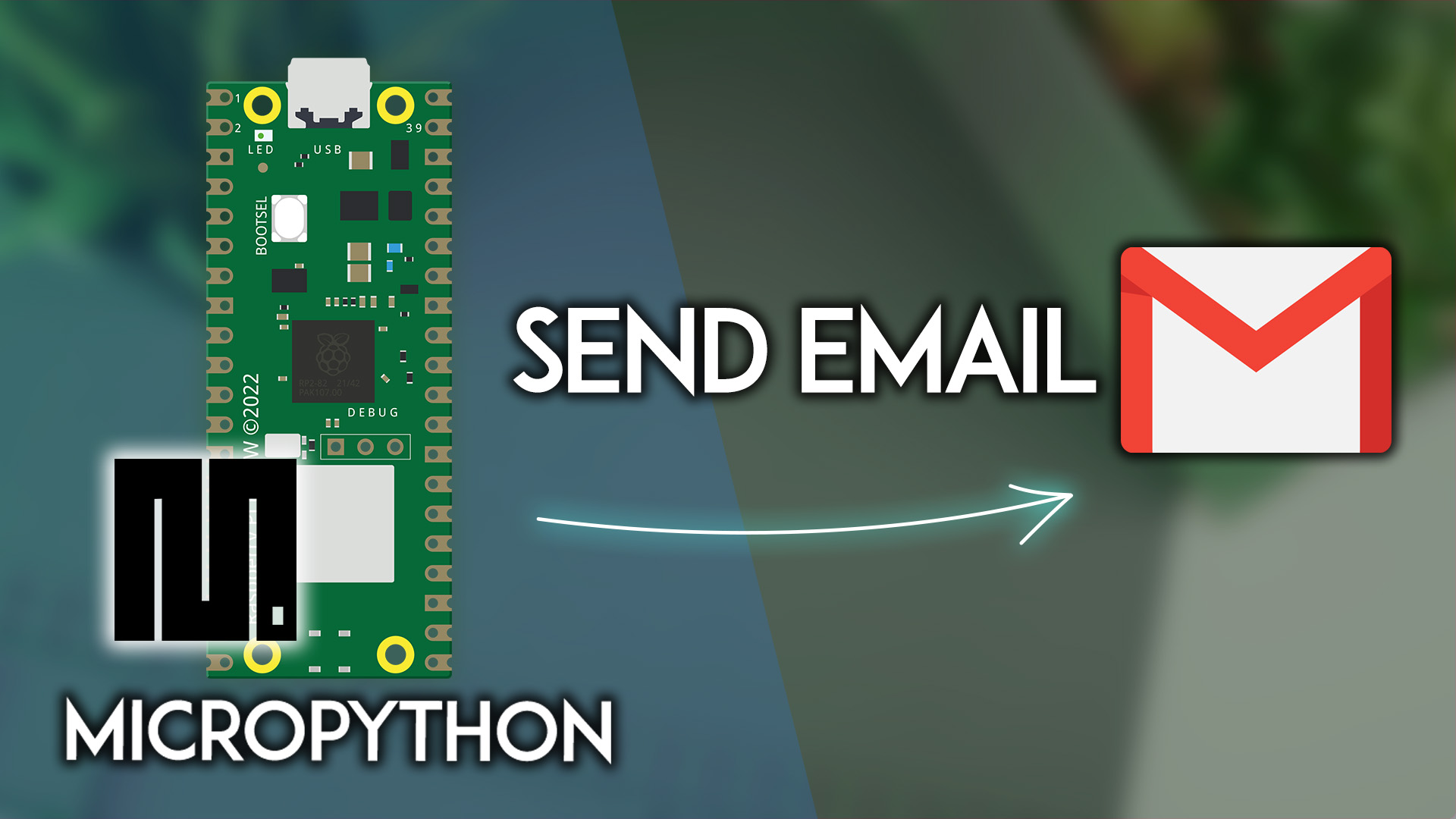 Raspberry Pi Pico W отправка электронной почты через SMTP-сервер MicroPython