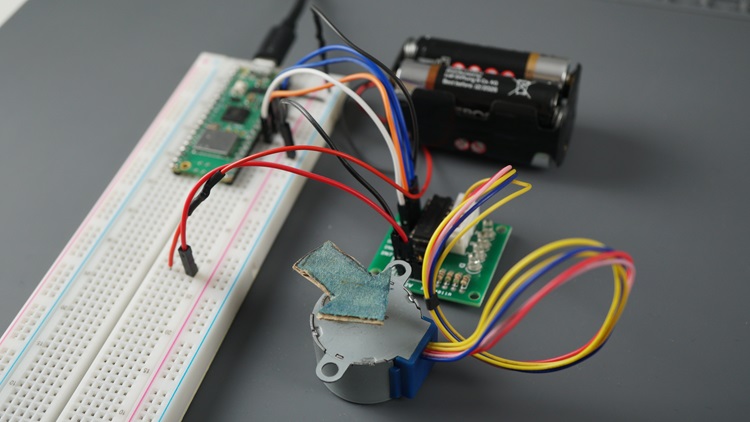 Raspberry Pi Pico шаговый двигатель ULN2003