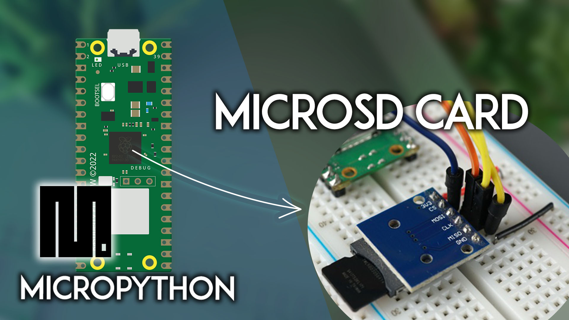 Raspberry Pi Pico - руководство по MicroSD-карте с примером логирования данных MicroPython