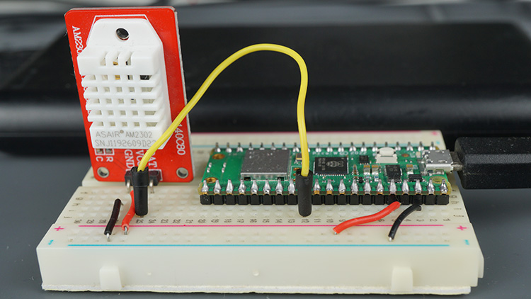Raspberry Pi Pico с датчиком DHT