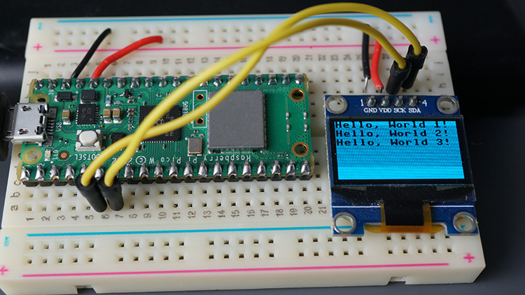 Инверсия цветов OLED Raspberry Pi Pico MicroPython