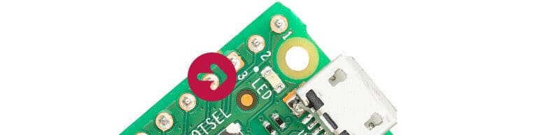 Встроенный светодиод Raspberry Pi Pico H