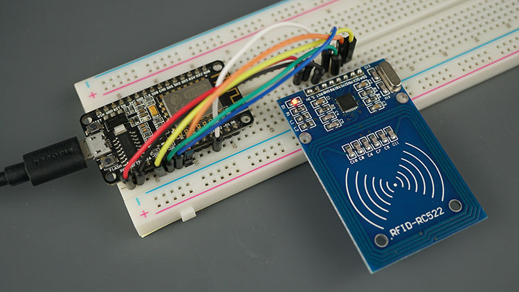 Схема подключения модуля RFID MFRC522 к плате ESP8266 NodeMCU