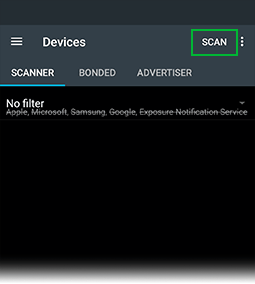 Сканирование ближайших BLE-устройств