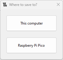 Сохранение файлов в Raspberry Pi Pico через Thonny IDE