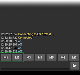 Макросы приложения Serial Bluetooth Terminal