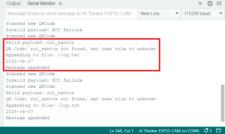 ESP32-CAM QR Code Reader — демонстрация сканирования QR-кода