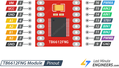 Управление двигателями постоянного тока с помощью TB6612FNG и Arduino