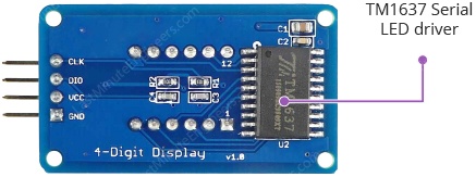 Подключение 4-разрядного 7-сегментного дисплея TM1637 к Arduino