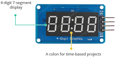 Подключение 4-разрядного 7-сегментного дисплея TM1637 к Arduino