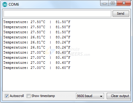 Подключение датчика температуры TMP36 к Arduino