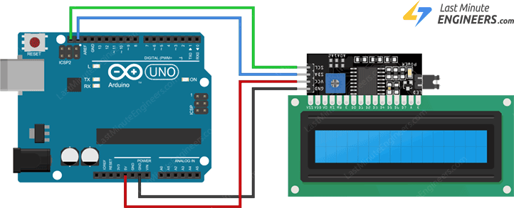Подключение I2C LCD к Arduino