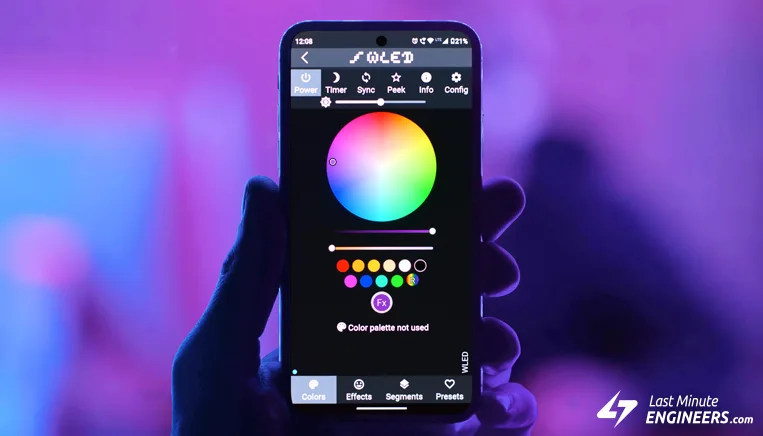 Руководство по управлению адресными светодиодами WS2812B с помощью ESP32 и WLED
