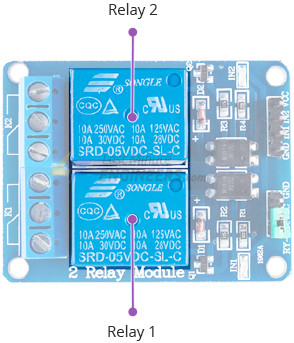 Подключение двухканального релейного модуля к Arduino