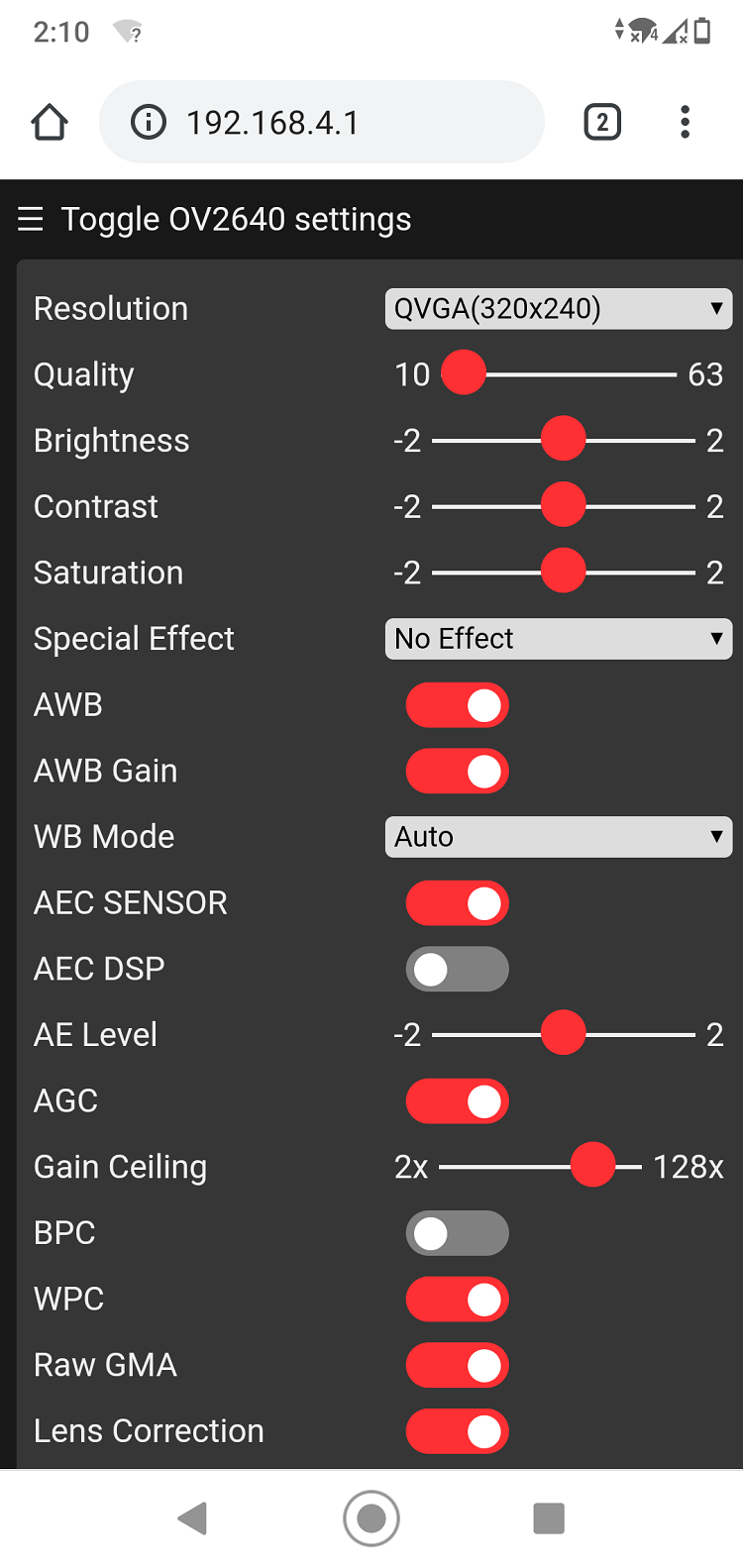 Веб-сервер потокового видео ESP32-CAM точка доступа