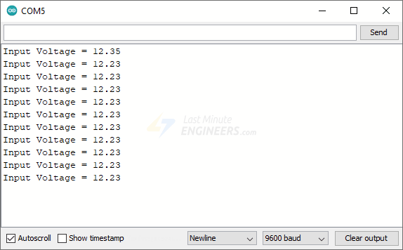 Подключение датчика напряжения к Arduino