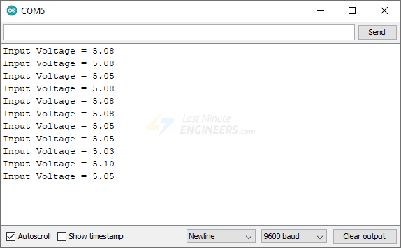 Подключение датчика напряжения к Arduino