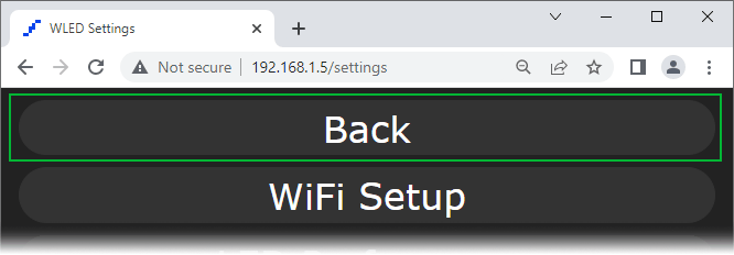Возврат на главную страницу WLED