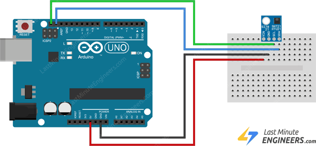 Подключение датчика температуры и влажности HTU21D к Arduino