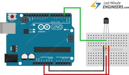 Interfacing DS18B20 1-Wire Digital Temperature Sensor with Arduino
