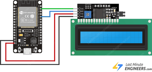 Подключение I2C LCD дисплея к ESP32