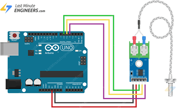 Interfacing MAX6675 Thermocouple Module with Arduino