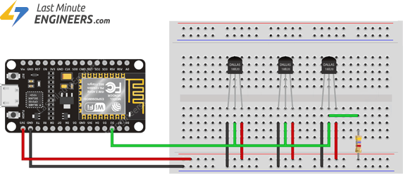 Подключение нескольких датчиков температуры DS18B20 к ESP8266